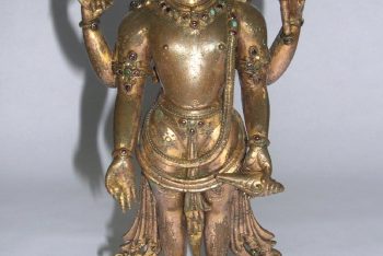 Standing figure of Viṣṇu with four arms