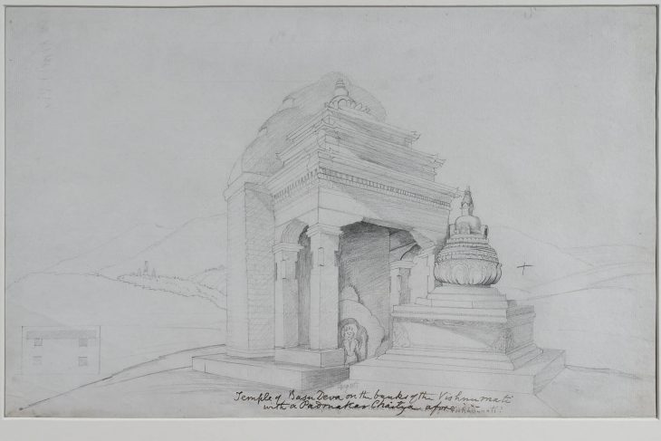 Temple of Basu Deva On The Vishnumati River, With A Plan