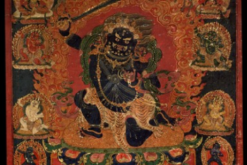 Achala (Buddhist Deity) – Blue, Kneeling