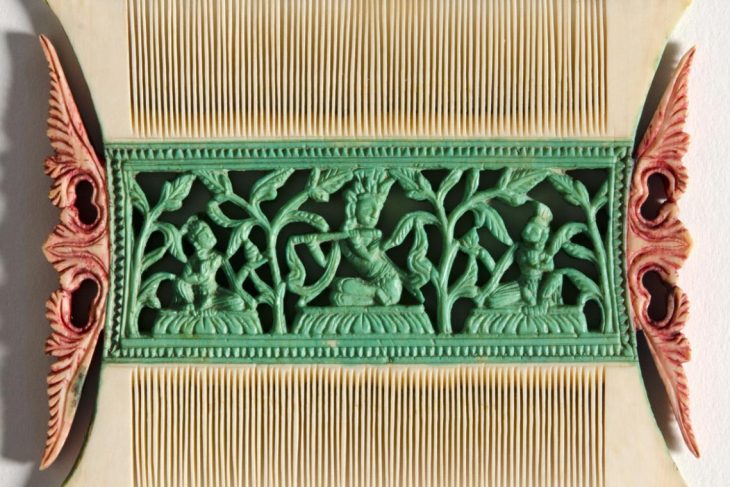 Comb Depicting Krishna Fluting