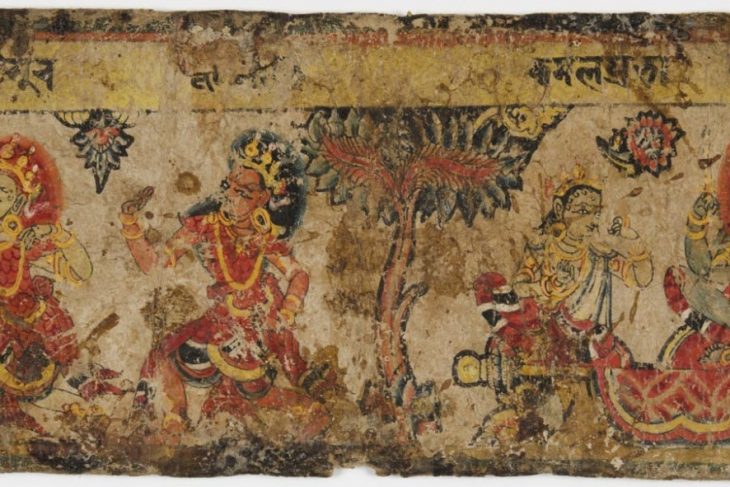 Double-sided Page from a Newar Mahabharata Manuscript