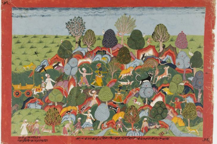 Krishna and Company Hunt in the Jungle