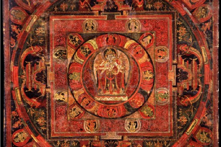 Mandala of Avalokiteshvara (Bodhisattva & Buddhist Deity) – Amoghapasha (Unfailing Lasso)