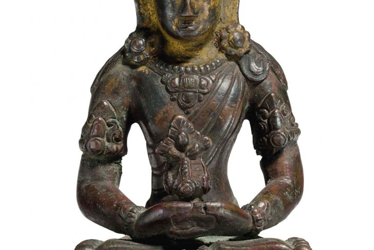 A bronze figure of Amitayus