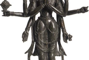 A bronze figure of Avalokiteshvara