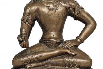 A bronze figure of Padmapani