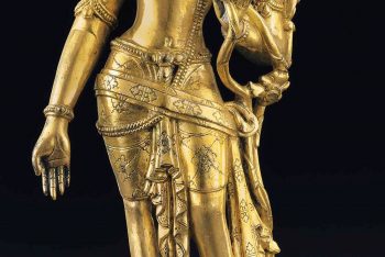 A gilt bronze figure of Padmapani