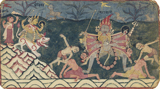 Illustration from a Devi Mahatmya series
