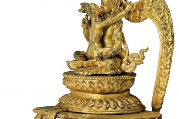 A Gilt Bronze Figure of Chakrasamvara and Vajrayogini
