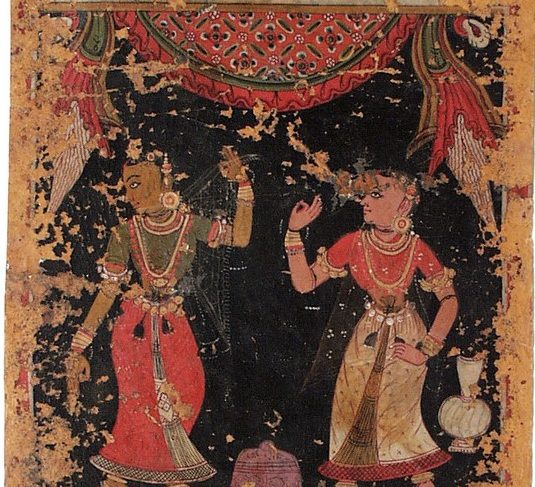 Deceived Heroine (Vipralabdha), Nayika Painting Appended to a Ragamala (Garland of Melodies)