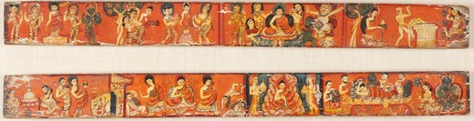 Scenes from the Life of Buddha Shakyamuni, Covers of an Ashtasahasrika Prajnaparamita (The Perfection of Wisdom in 8,000 Verses)