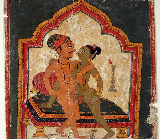 Lovers Embracing, Folio from an Album of Erotica