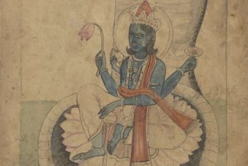 Krishna on his throne