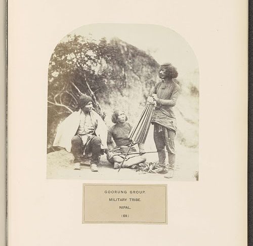 Drie Gurung mannen uit Nepal (Three Gurung men from Nepal)