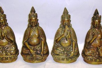 Eight Figurines of Buddhist Lamas