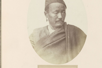 Portret van een Limbu man uit Nepal, Benjamin Simpson (possibly)
