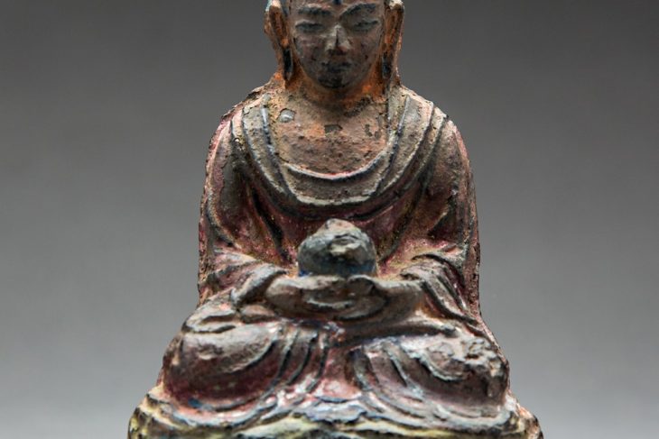 Seated Buddha with Inscription