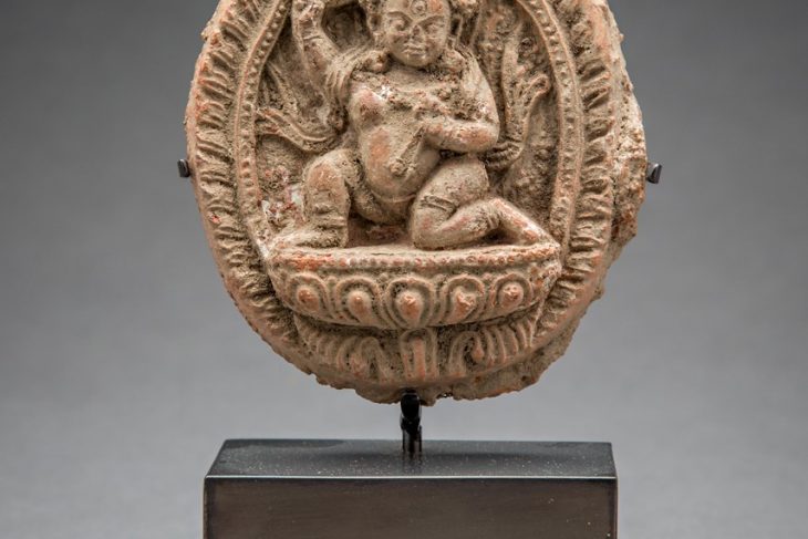 Terracotta Roundel Depicting a Hindu Deity