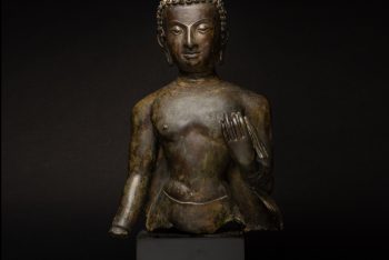 Nepalese Bronze Bust of Buddha