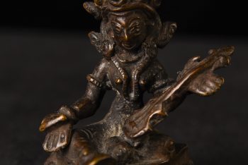 Antique Bronze Nepalese Buddhist Musician